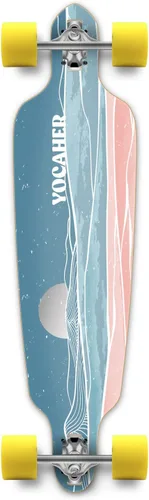 Vista 25 de Yocaher Earth Series - Patinetas completas Longboard con BlackWidow Premium 80A Grip Tape Aluminio Truck ABEC-9 Rodamiento 2.756 in Ruedas