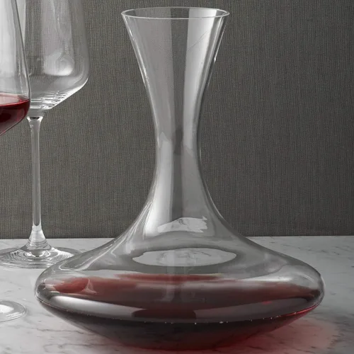Vista 4 de Wine Enthusiast Decantador de vino vívido de cristal sin plomo 750 ML