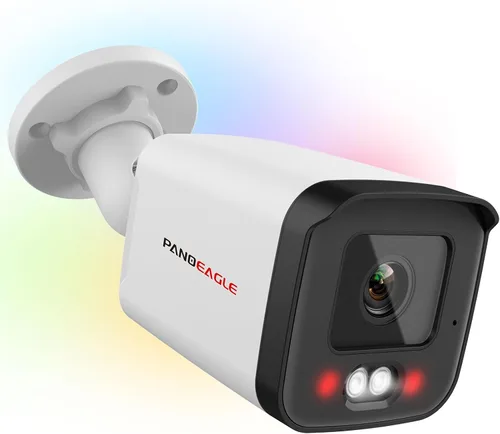 Vista 10 de PANOEAGLE Cámara de seguridad IP PoE de doble lente de 4 MP para exteriores con gran angular panorámico de 180°, visión nocturna a