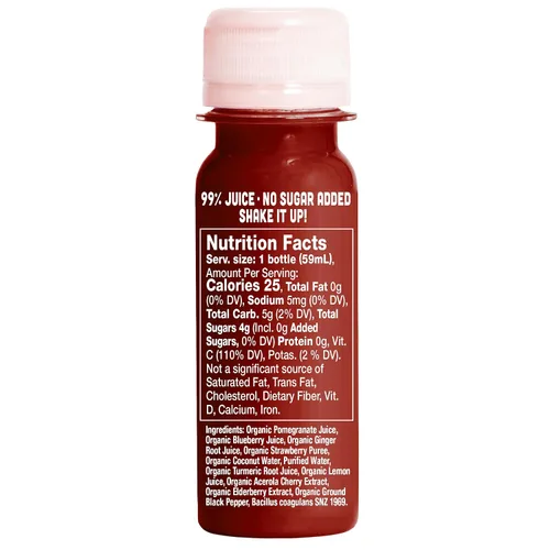 Vista 8 de Vive Organic Shot de Saúco para Apoyo Inmunológico, Cúrcuma y Jengibre Prensados en Frío, Sin Gluten, Vegano, Refuerzo de Inmunidad de Saúco, 2 Fl