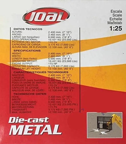 Vista 9 de para JOAL GEHL DYNALIFT DL-6H 1/25 DIECAST Modelo CAR acabado camión