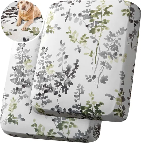 Vista 10 de H.VERSAILTEX Funda de cojín de terciopelo suave y resistente para sofá de 2 cojines, gruesa y duradera