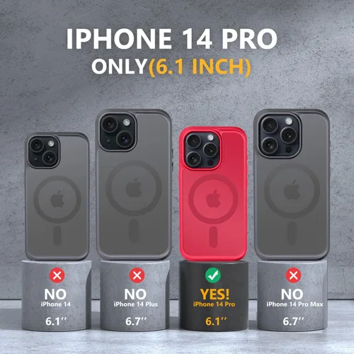 Vista 246 de MOCCA - Funda magnética resistente para iPhone XR de 6.1 pulgadas, compatible con MagSafe, funda con protección contra caídas de grado militar