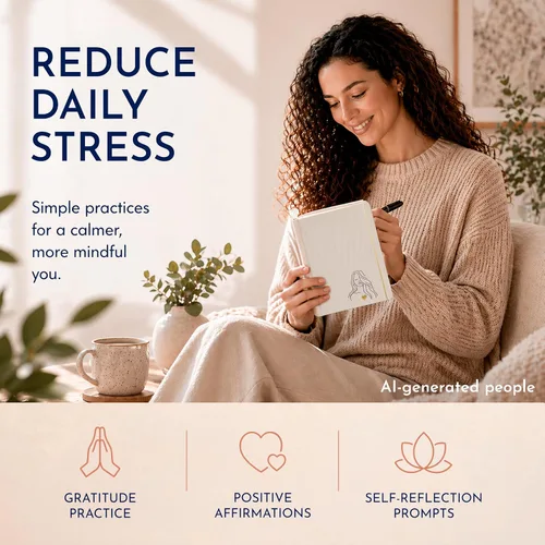 Vista 8 de RYVE Diario diario de gratitud para mujeres - Diario guiado de positividad y bienestar de 6 meses con indicaciones, afirmaciones, atención plena