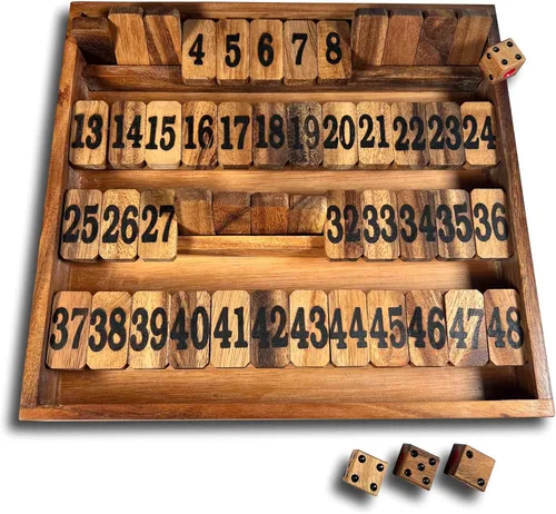 Vista 2 de Juego Shut The Box #1-48 - Versión Avanzada - Juego divertido y educativo para toda la familia