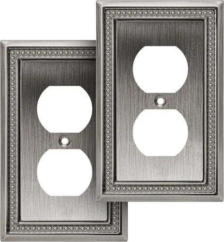 Vista 97 de Henne Bery Sunken Pearls Placa de Pared Decorativa de Servicio Pesado Placa de Interruptor Cubierta de Tomacorriente