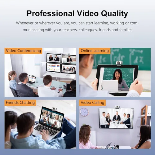 Vista 5 de Cámara web de gran angular, cámara de videoconferencia Spedal 920 Pro de 120 grados, cámara web de transmisión en vivo Full HD 1080P con micrófono