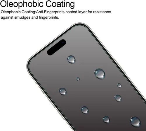 Vista 5 de Supershieldz Protector de pantalla de vidrio templado diseñado para iPhone 15 Pro (6.1 pulgadas), antiarañazos, sin burbujas
