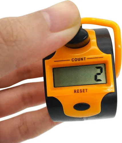 Vista 5 de Tally Counter Digital LCD Electrónico Handheld 5-Digit Number Count Clicker