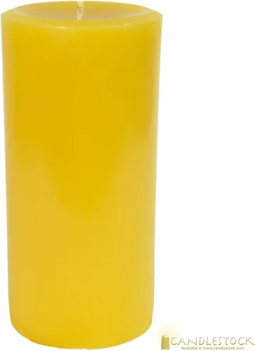 Vista 7 de Candlestock Vela de pilar redonda sin goteo de cera de abeja natural hecha a mano, 3 x 6 pulgadas