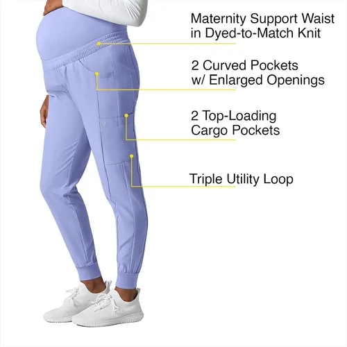 Vista 2 de WonderWink Pantalón deportivo de maternidad para mujer