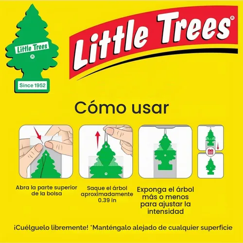 Vista 6 de Little Trees Ambientador colgante de cartón para automóvil, hogar y oficina, Bayside Breeze (paquete de 6)