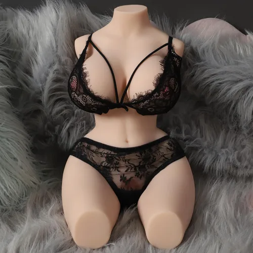 Vista 3 de Masturbador masculino de 19 libras, muñeca sexual de tamaño real para hombres con pecho grande, coño falso, culo apretado, torso sexual femenino