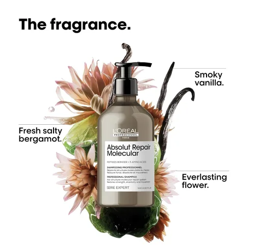 Vista 6 de L'Oréal Professionnel Paris Absolut Repair Molecular Hair Care Set - Champú sin sulfato, suero de enjuague y máscara sin enjuague para cabello