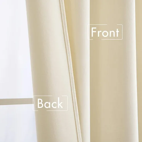 Vista 6 de MIULEE Cortinas de terciopelo de 84 pulgadas de largo, 2 paneles de cortinas de lujo para oscurecer la habitación, para dormitorio, sala de estar