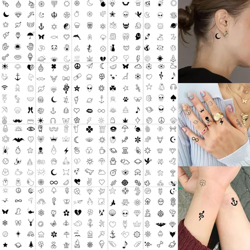 Vista 10 de 70 hojas de tatuajes temporales realistas en 3D de antebrazo, lobo, tigre, león, para hombres y mujeres, brazo del muslo, calavera aterradora