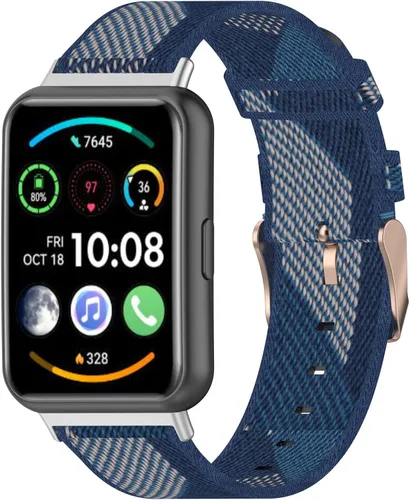 Vista 14 de Senter Correas de repuesto de nailon suave de liberación rápida para Huawei Watch Fit 2 Smart Watch