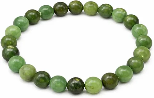 Vista 17 de Jet International New Round Beads Stretch Bracelet Natural Genuine Gift