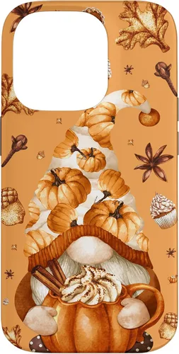 Vista 17 de Thanksgiving Gnome Love Pumpkin Spice Cute Fall Yall Pattern Case for iPhone 17
