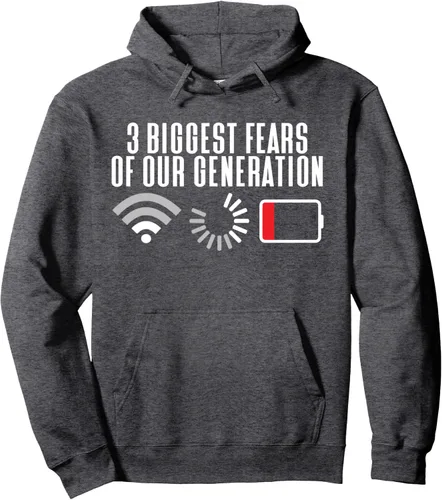 Vista 4 de 3 Biggest Fears Of Our Generation Tank Top Mens Womens Funny Pullover Hoodie