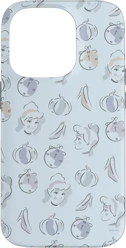 Vista 17 de Disney Carcasa para iPhone 17, diseño de acuarela de Cenicienta, color azul