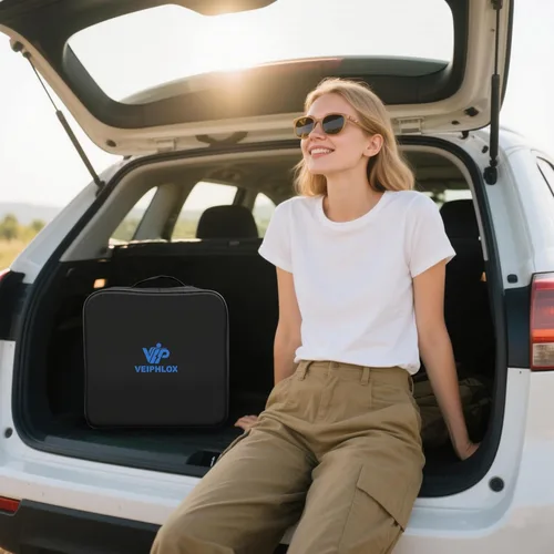 Vista 9 de Cargador Ev portátil de nivel 1 y 2 16A, cargador de coche eléctrico J1772 con cable de 25 pies, estaciones de carga de vehículos eléctricos al aire