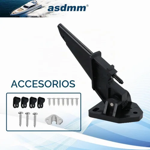 Vista 2 de Kit de velocímetro Pitot para barco marino, montaje automático de tubo de elevación hasta 80 MPH (velocímetro Pitot)