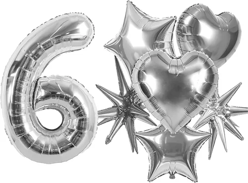 Vista 37 de Globos de números grandes, negros, de 40 pulgadas