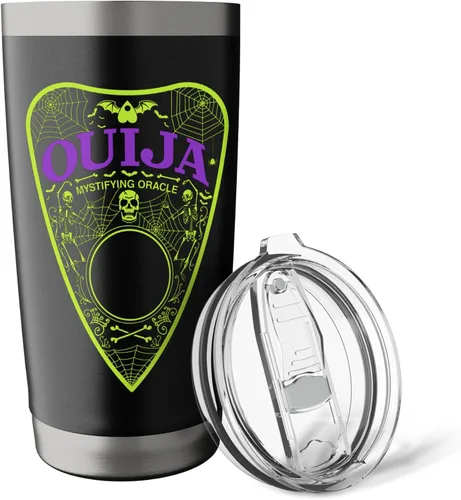 Vista 5 de Ouija Vaso aislado de acero inoxidable Neon Planchette