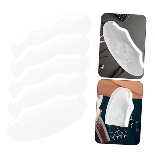 Vista 3 de 50 piezas de visera de corte de pelo Escudos de ducha para salón maquillaje protectores de ojos protectores desechables