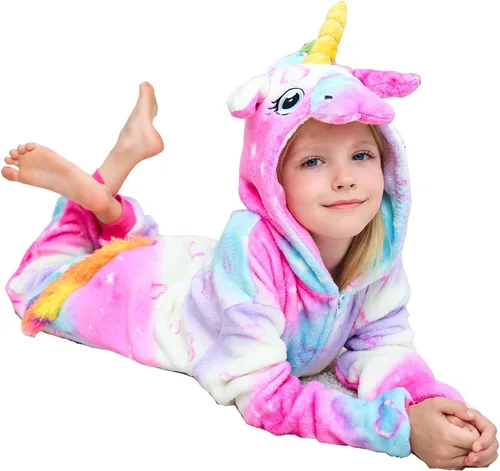 Vista 7 de Disfraz de unicornio para niñas, disfraz de Halloween, Navidad