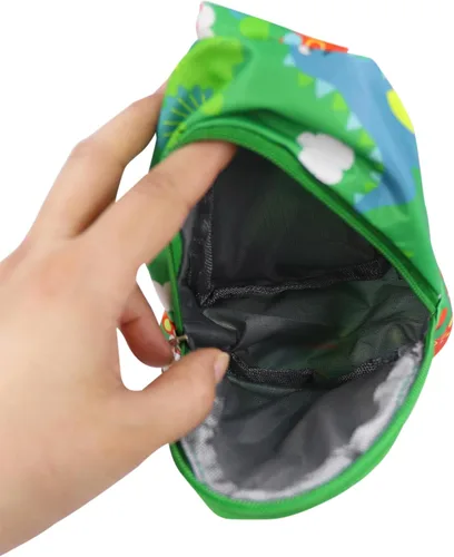 Vista 4 de ANKOMINA Bolso bandolera pequeño para niños, lindo bolso cruzado de dibujos animados, bolsa de hombro de unicornio dinosaurio para exteriores