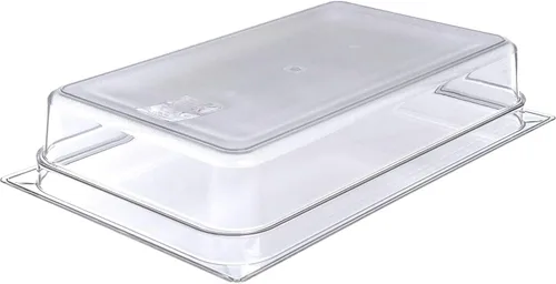 Vista 5 de Soro Essentials - Sartén de policarbonato de tamaño completo de 4 pulgadas de profundidad, color transparente, recipiente de almacenamiento