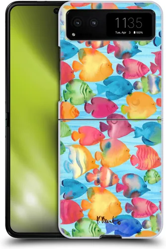 Vista 15 de Head Case Designs Officially Licensed Paul Brent Agate Mermaid Coastal Hard Back Case Compatible with Motorola Razr 40 / Razr 2023