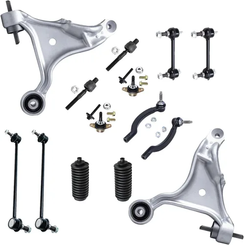 Vista 148 de Detroit Axle - Kit de suspensión frontal de 15 piezas para Jeep Grand Cherokee 99-04 1999 2000 2001 2002 2003 2004, brazos de control superior e