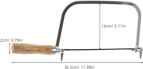 Vista 3 de DOITOOL Sierra de afrontamiento de 12 pulgadas para carpintería con mango ergonómico de madera dura y cuchillas de repuesto, sierra de mano