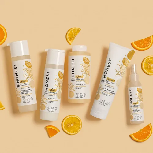Vista 8 de The Honest Company Acondicionador de vainilla cítrica + paquete desenredante acondicionador (10 onzas líquidas, 4 onzas líquidas) Derivado