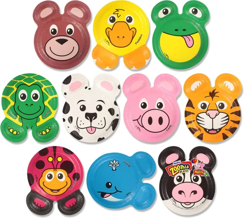 Vista 11 de Hefty Zoo Pals - Vasos de plástico con estampado de animales para fiestas de cumpleaños o uso diario, ideales para manos pequeñas, 25 unidades, 10