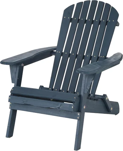 Vista 8 de PayLessHere Sillas Adirondack resistentes a la intemperie con madera de pino texturizada para patio, césped, jardín, terraza, piscina, playa, hoguera