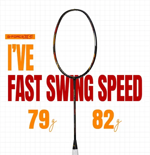 Vista 7 de Li-Ning G-Force X5-2.79 oz G6 - Raqueta de bádminton