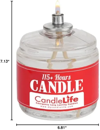 Vista 2 de CandleLife velas de emergencia, hasta 115 horas de duración