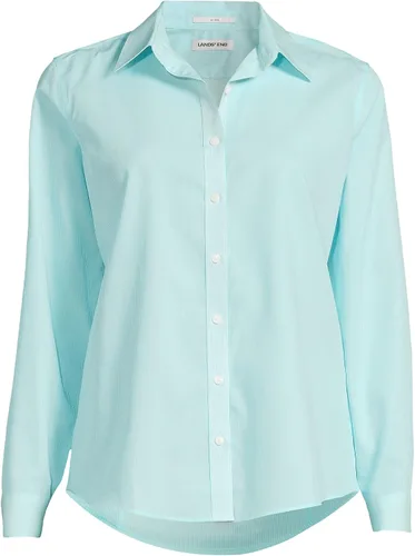 Vista 3 de Lands' End - Camisa de manga larga de cordón Pinwale para mujer