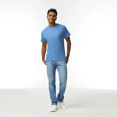 Vista 6 de Gildan Ultra Cotton - Camiseta de algodón para hombre, estilo G2000, multipack, Carolina Blue (paquete de 2), 3XL