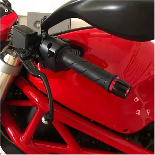Vista 7 de Moto Handlebar End Plug Motorcycle Universal Handlebar Grips Ends Counterweight Bar Slider End Cap Plug for FA&zer FZ8 FZ 8 7/8