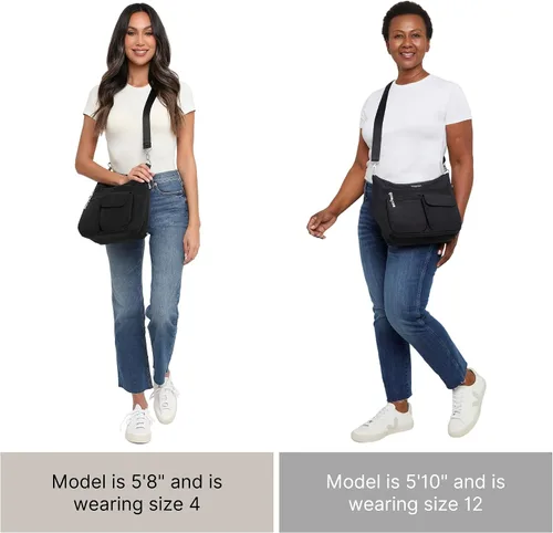 Vista 40 de Baggallini Modern Everywhere Crossbody Women 11x9x4.5 RFID Hobo Bag