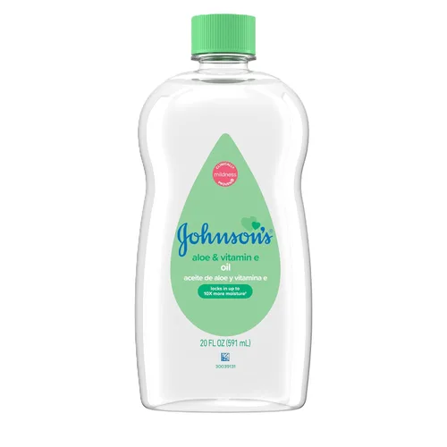 Vista 11 de Aceite para bebé Johnson's, Aceite mineral enriquecido con aloe vera y vitamina E, 20 onzas líquidas