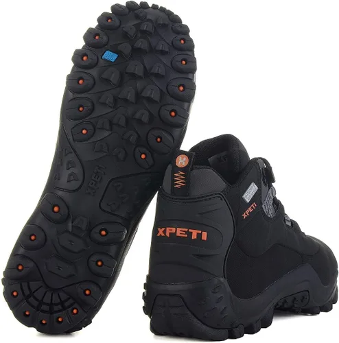 Vista 3 de Botas de senderismo impermeables Thermator de tiro medio para hombre, botas de senderismo para exteriores, 7