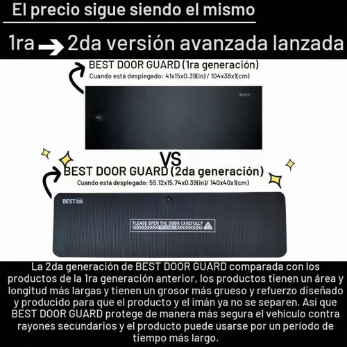 Vista 2 de BestDoorGuard - Protector magnético extraíble para puerta de automóvil, protector ligero para puerta de automóvil, protector de abolladuras
