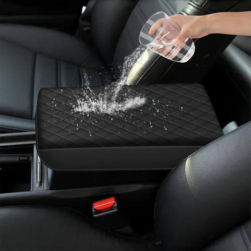 Vista 4 de AOMSAZTO Reposabrazos de Altura para Honda Civic 2006-2011 Negro de Cuero Central