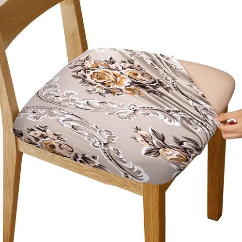 Vista 17 de Gute Fundas para Asiento de Silla, Funda de Silla de Ante con Cintas Elásticas y Botón, Protectores de Silla Tapizada Desmontables y Lavables